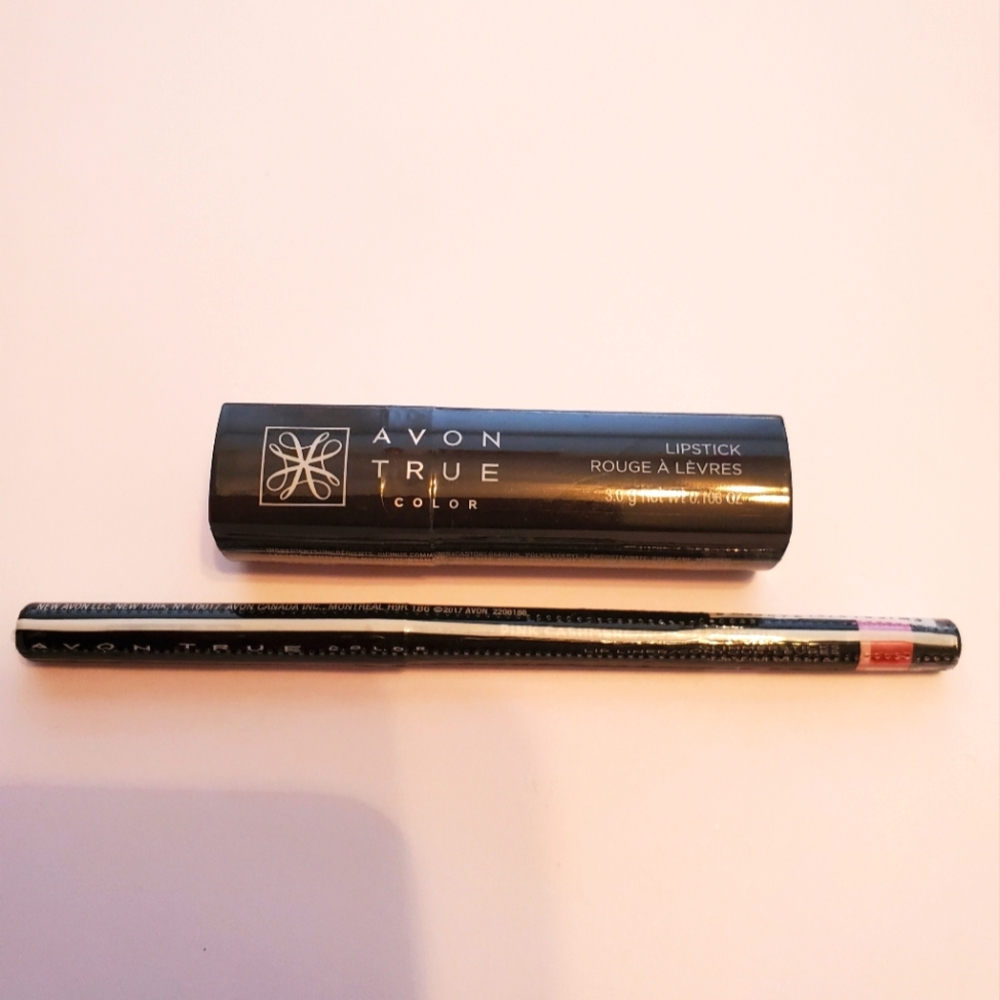 Avon True Color Lipstick & Lip Liner Set in Mauve